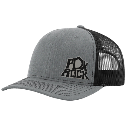 Portland Rock Engraved Leather Patch Hat - Richardson 112