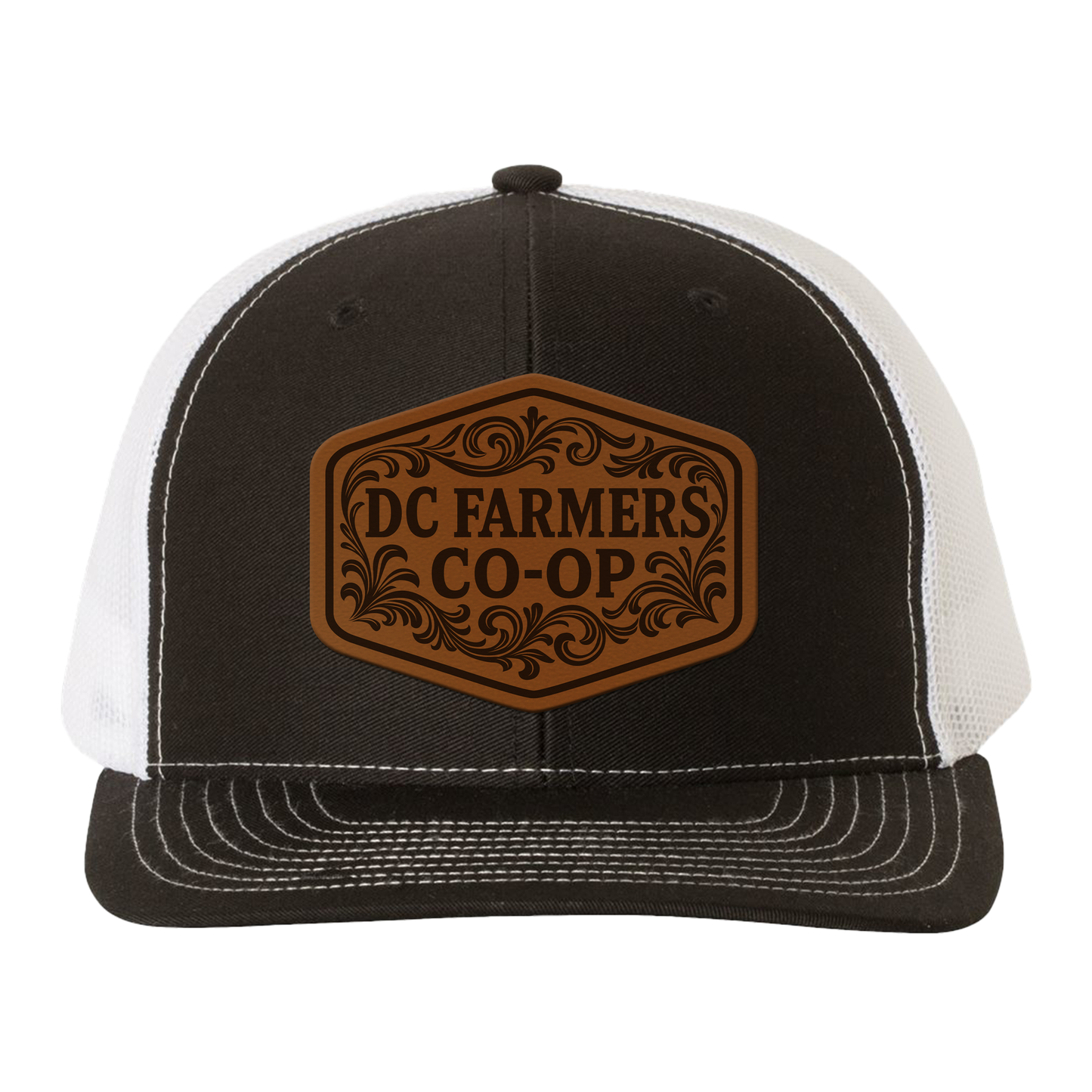 DC CO-OP Belt Buckle Logo Leather Patch Hat