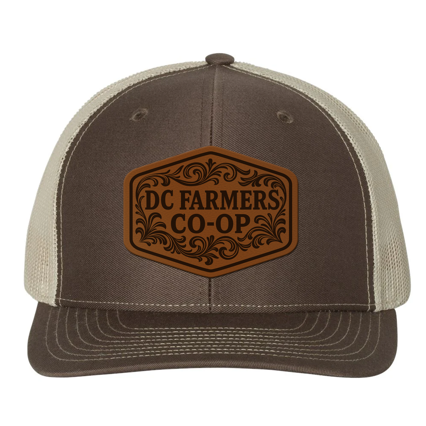 DC CO-OP Belt Buckle Logo Leather Patch Hat