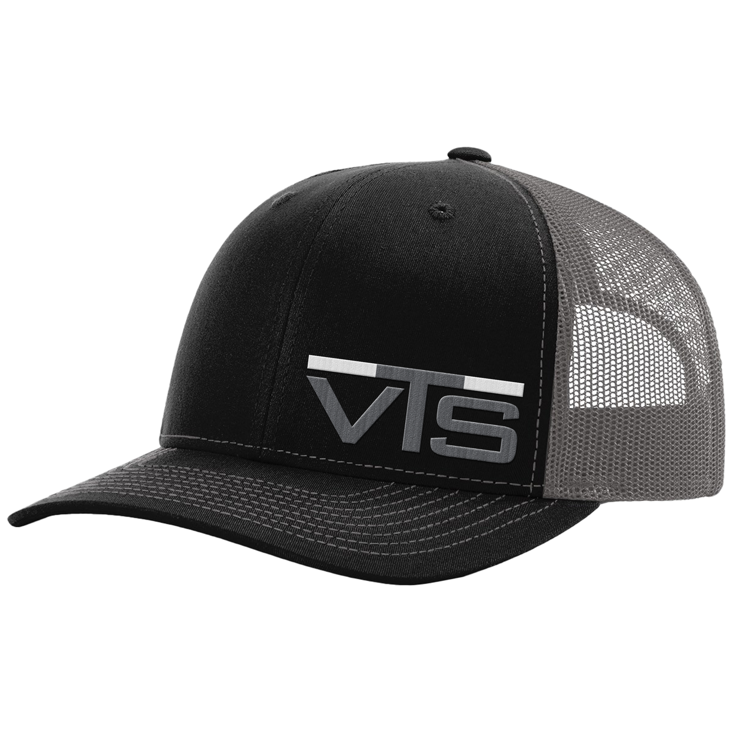 Valley Tel Embroidered White/Gray Logo Hat - Richardson 112