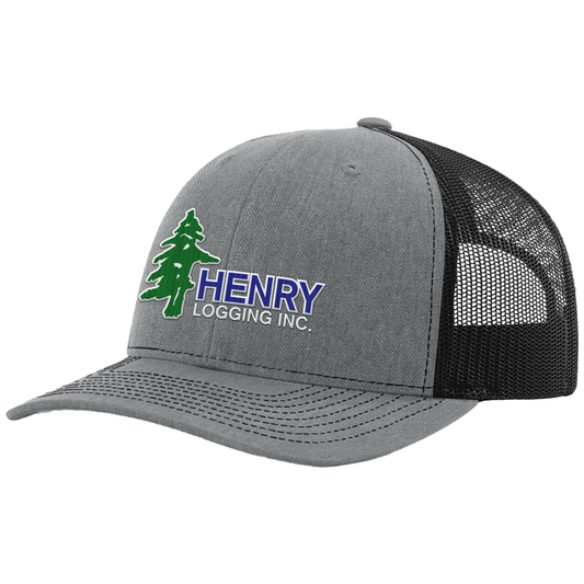 Henry Logging Embroidered Hat Green/Blue Edition - Richardson Hat 112