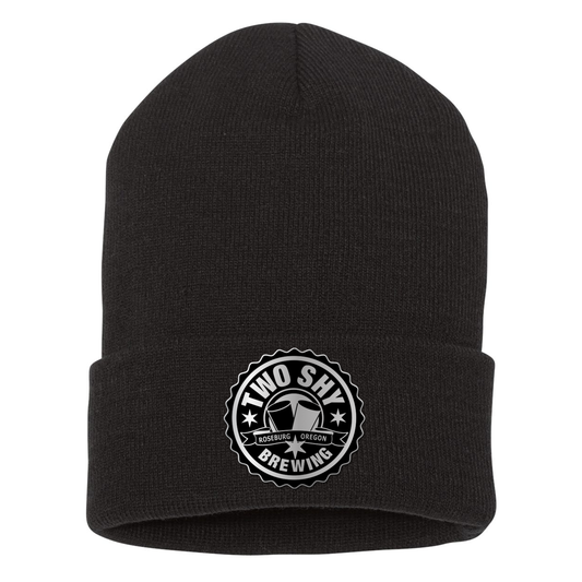 Two Shy Engraved and Embroidered Patch Beanie - Yupong 1501KC