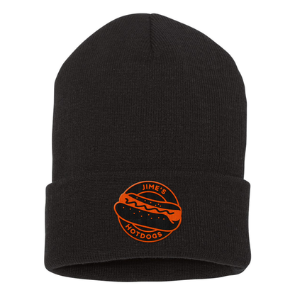 Jime's Hotdog Embroidered Cuffed Beanie - Yupong 1501KC