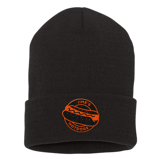 Jime's Hotdog Embroidered Cuffed Beanie - Yupong 1501KC