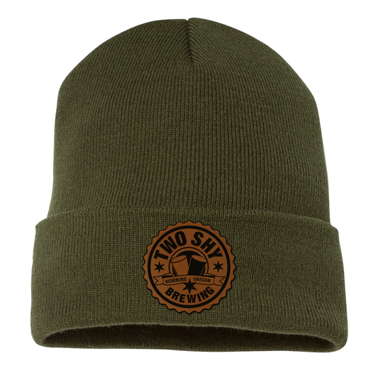 Two Shy Engraved and Embroidered Patch Beanie - Yupong 1501KC