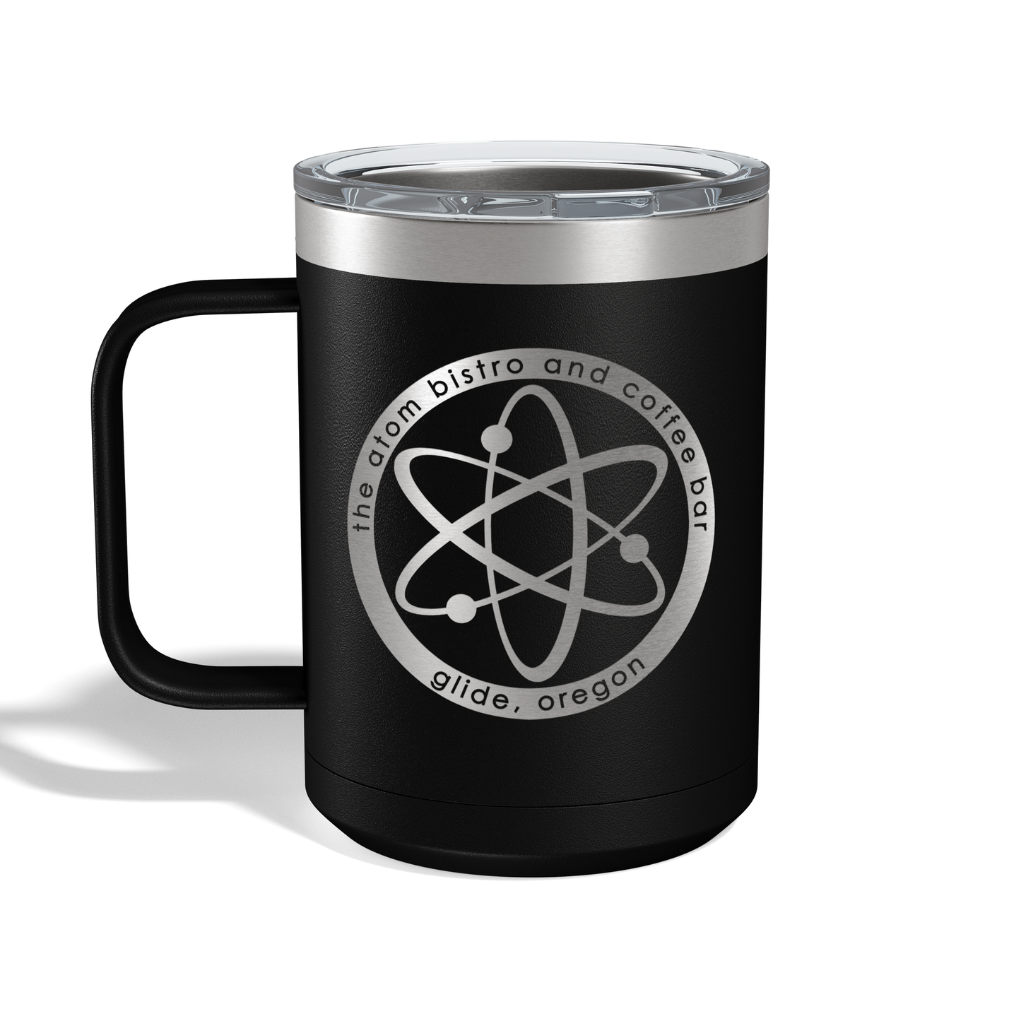 The Atom Engraved Coffee Mug - 15oz Camp Mug