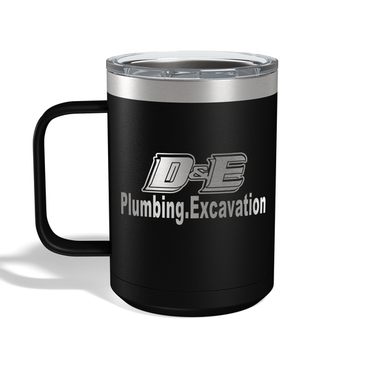 D&E Plumbing Engraved Coffee Mug - 15oz Camp Mug