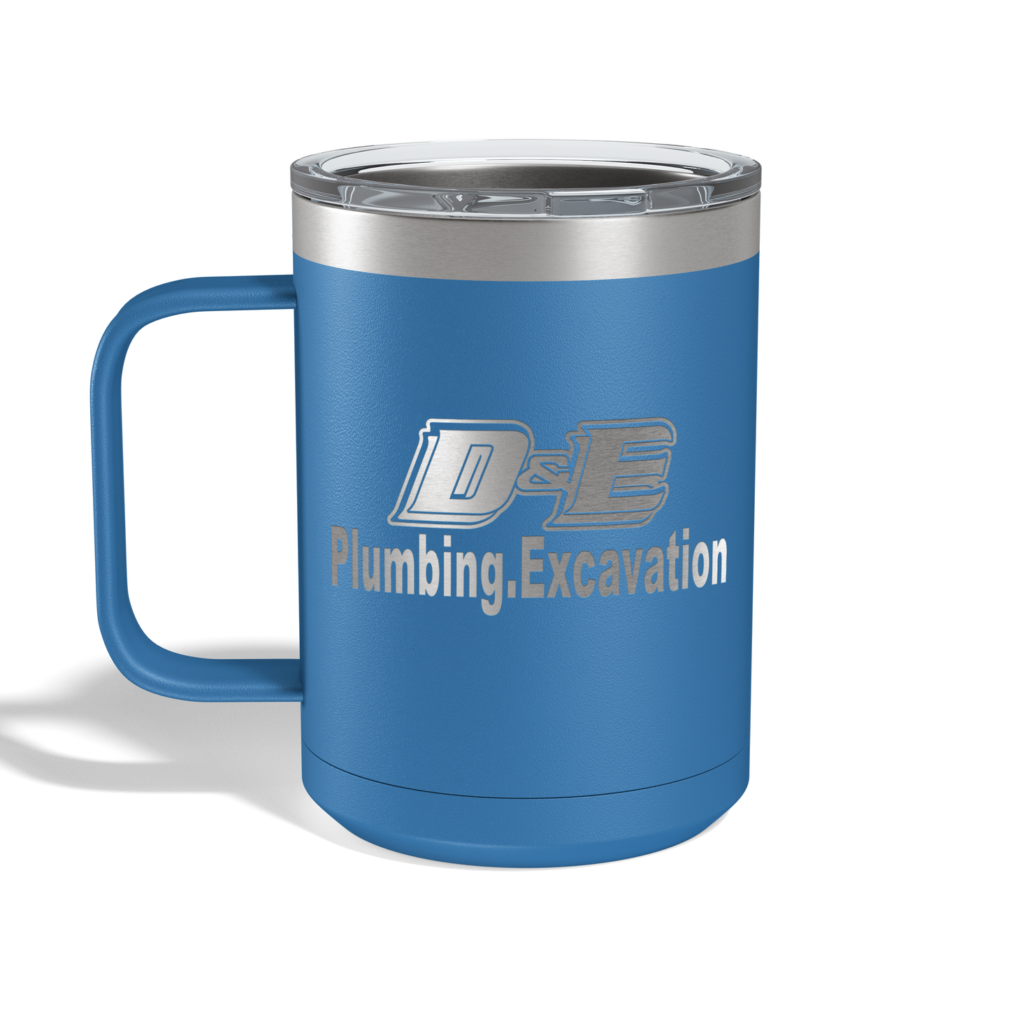 D&E Plumbing Engraved Coffee Mug - 15oz Camp Mug