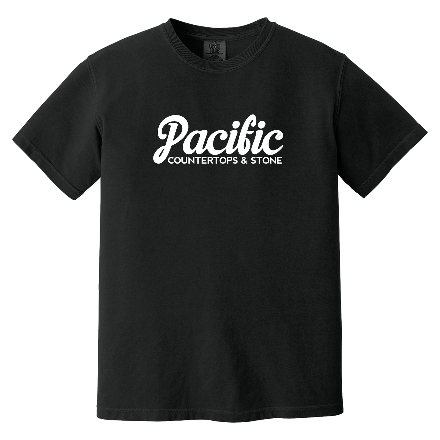 Pacific Countertops TShirt - Black Comfort Colors 1717