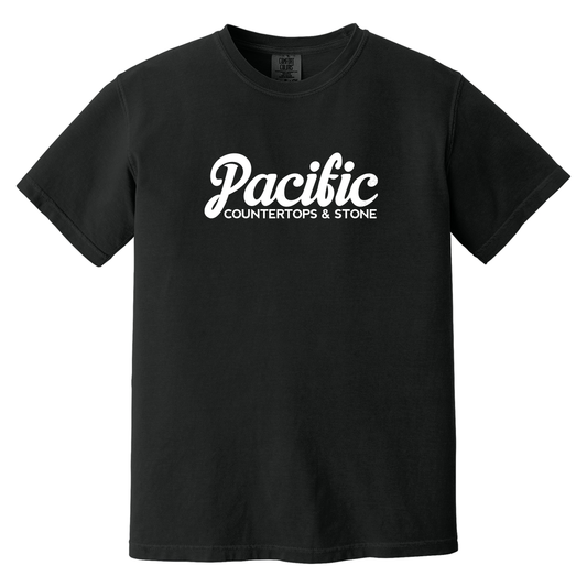 Pacific Countertops TShirt - Black Comfort Colors 1717