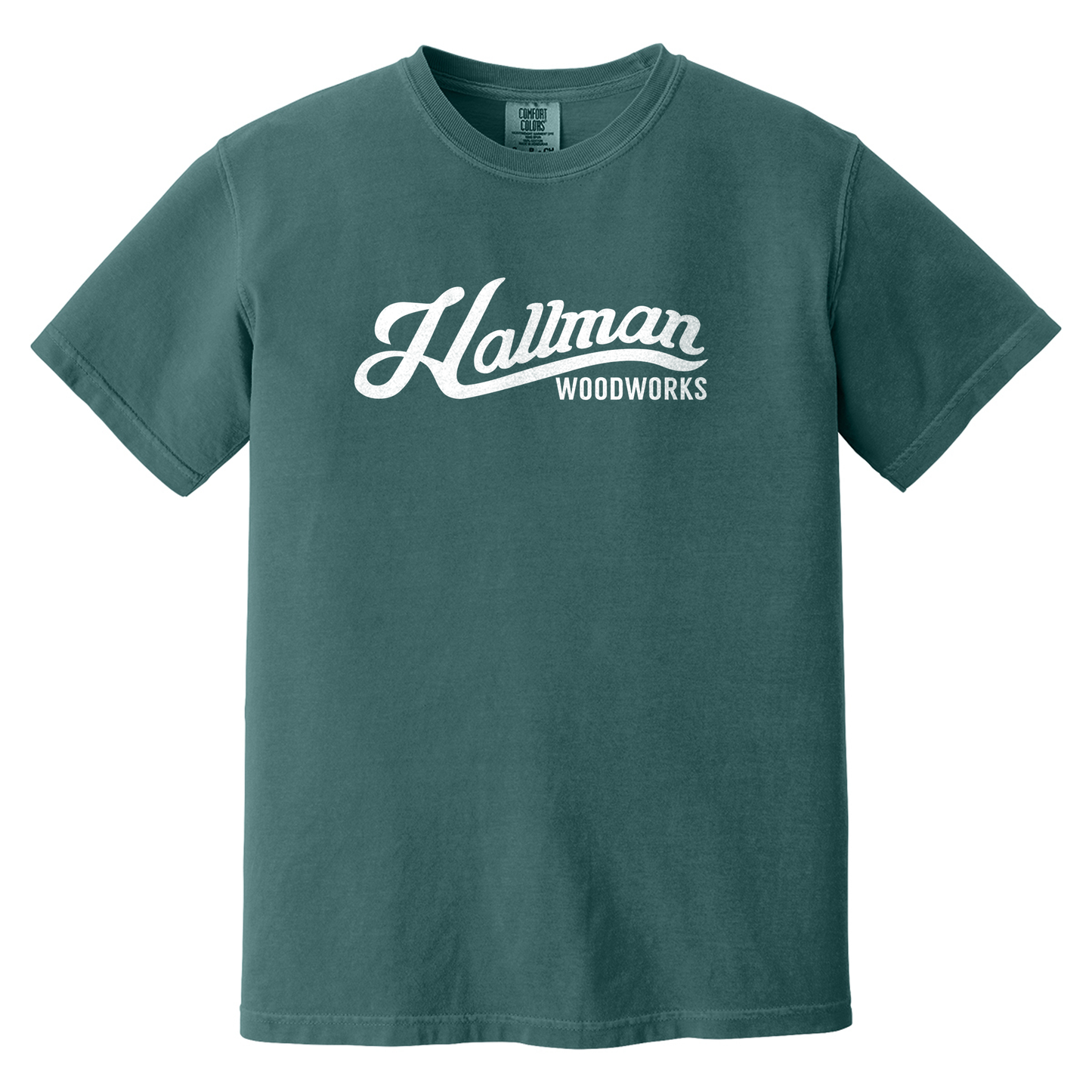 Hallmans Men's TShirt - Blue Spruce Comfort Colors 1717