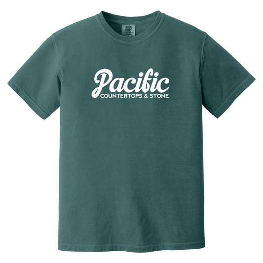 Pacific Countertops TShirt - Blue Spruce Comfort Colors 1717