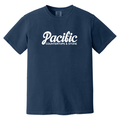 Pacific Countertops TShirt - True Navy Comfort Colors 1717