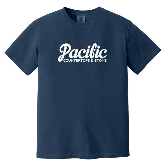 Pacific Countertops TShirt - True Navy Comfort Colors 1717