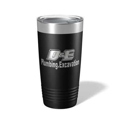 D&E Plumbing 20oz Engraved Tumbler