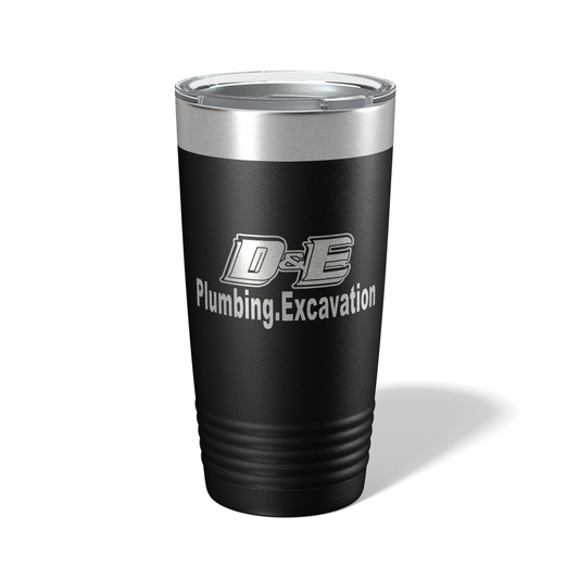 D&E Plumbing 20oz Engraved Tumbler