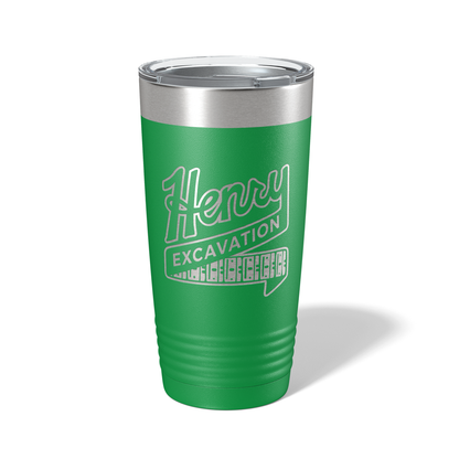 Henry Excavating 20oz Engraved Tumbler
