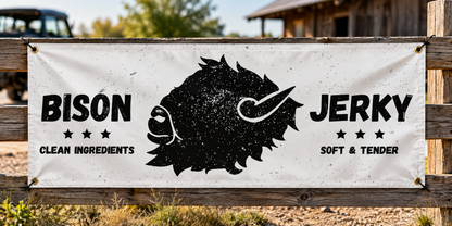 Sovereign Meat Die Banner 42inx24in