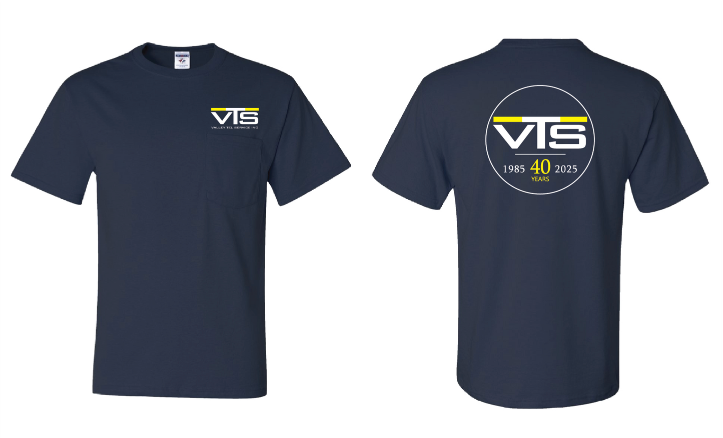 Valley Tel Navy Blue Shirt -Jerzees 29MPR