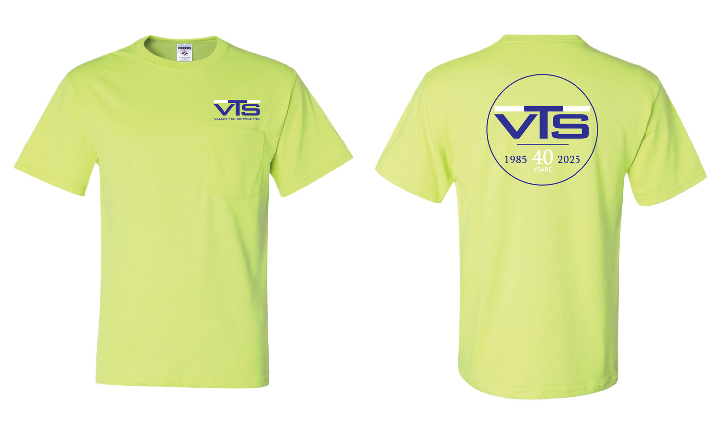 Valley Tel Safety Green Shirt -Jerzees 29MPR