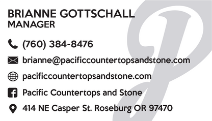 Pacific Countertops Business Cards