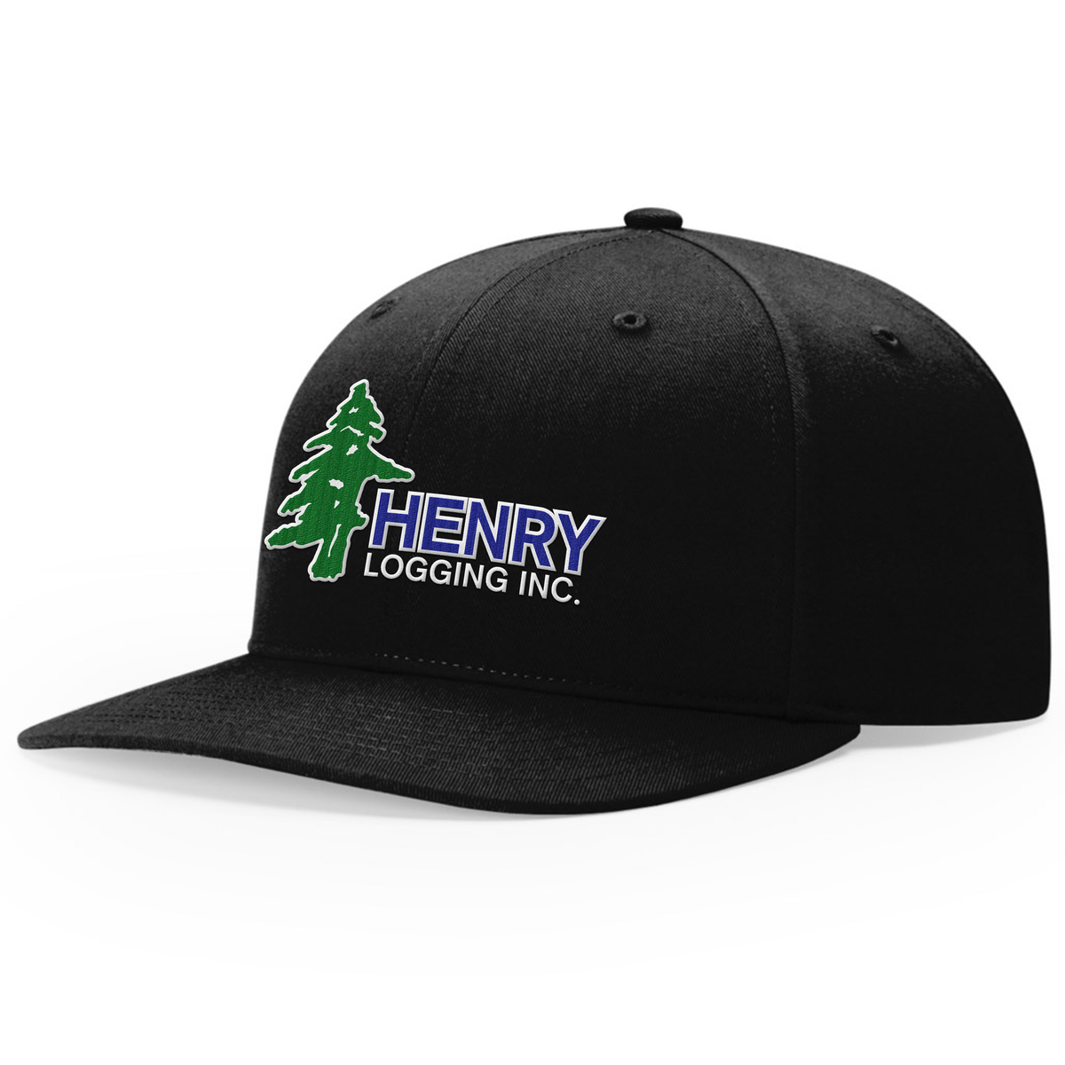 Henry Logging Twill Back Hat Embroidered Hat Green/Blue Edition - Richardson Hat 312