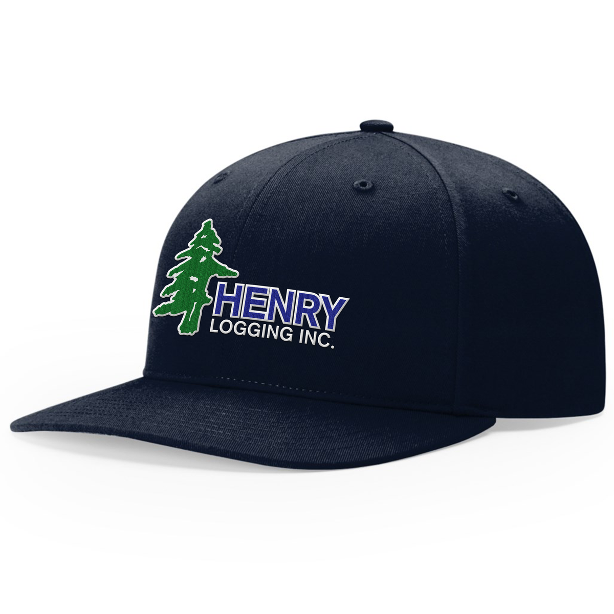 Henry Logging Twill Back Hat Embroidered Hat Green/Blue Edition - Richardson Hat 312