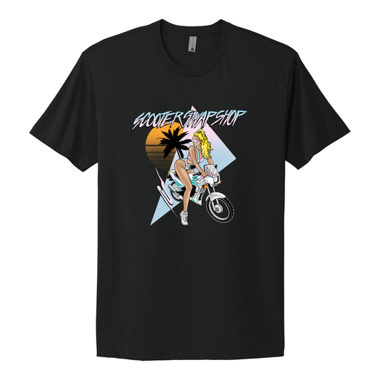 Scooter Swap Shop Uzi Girl Tshirt - NL3600 Black