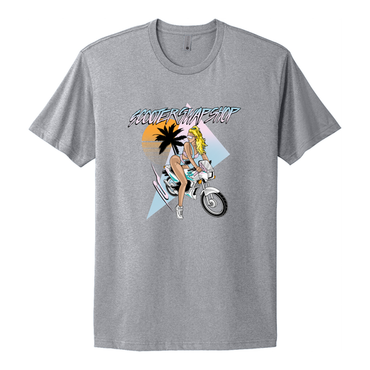 Scooter Swap Shop Uzi Girl Tshirt - NL3600 Heather Grey