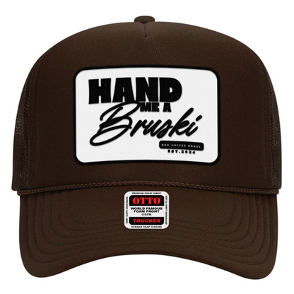Bru Coffee Hand Me a Bruski Embroidered Patch Hat - Otto 39-165