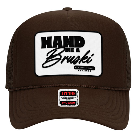 Bru Coffee Hand Me a Bruski Embroidered Patch Hat - Otto 39-165
