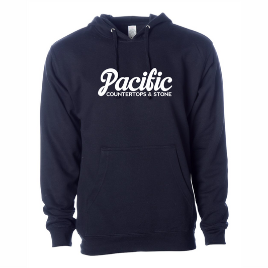 Pacific Countertop Screen Printed Hoodie | Classic Navy SS4500 Midweight Fleece