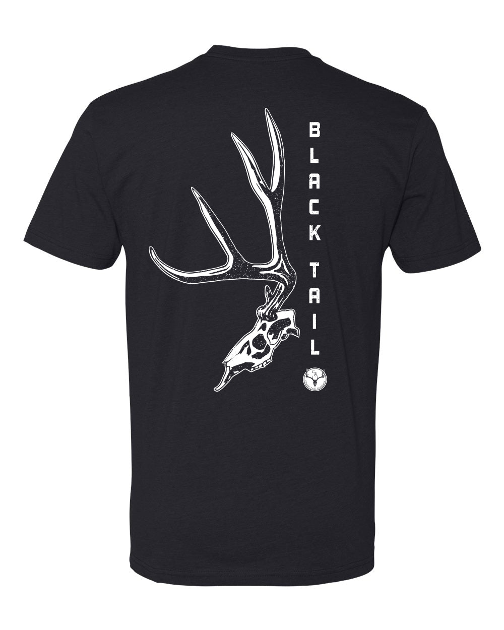 Chasin Tailz Black Tail Skull Men's TShirt -6210 Black