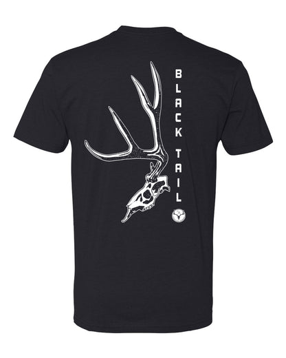 Chasin Tailz Black Tail Skull Men's TShirt -6210 Black