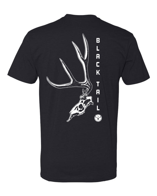 Chasin Tailz Black Tail Skull Men's TShirt -6210 Black