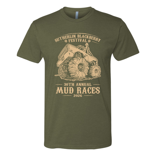 Sutherlin Blackberry Mud Race Shirts 2026 - Military Olive