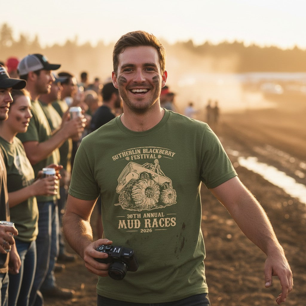 Sutherlin Blackberry Mud Race Shirts 2026 - Military Olive
