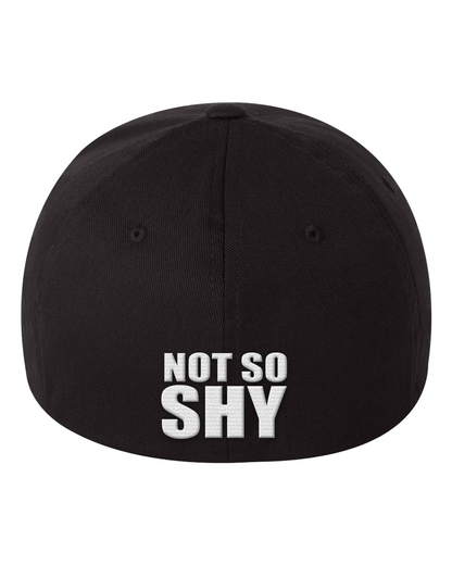 Two Shy Flex Fit Hat with Leather Patch