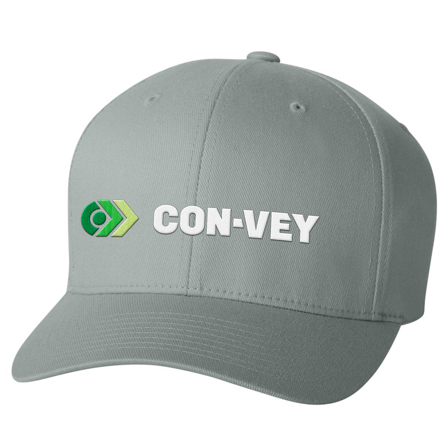 Convey Embroidered Word Mark and Text Logo Flexfit Hat - 6277