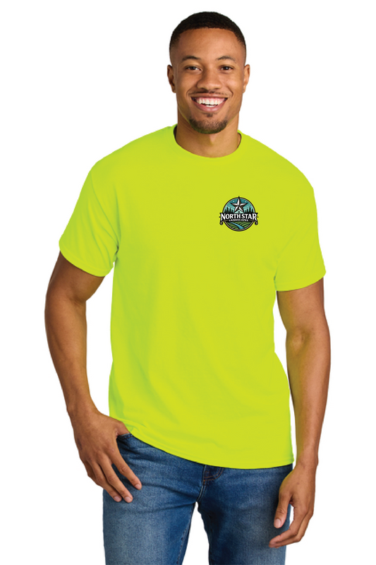 North Star Landscape Safety Tshirt -8000 Safety Green