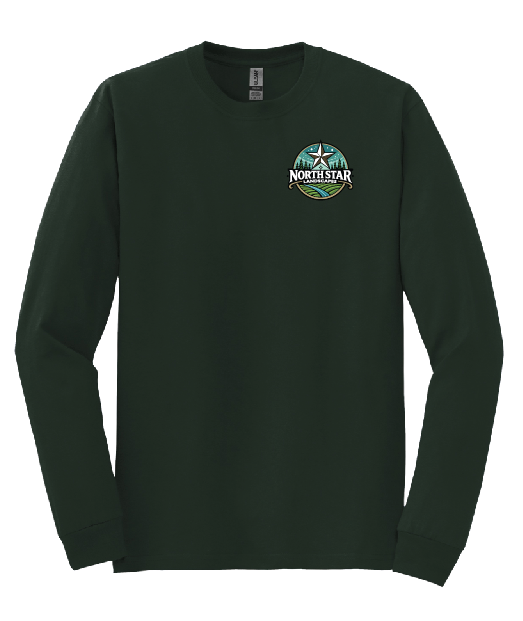 North Star Landscape Longsleeve Tshirt -8400 Forest Green