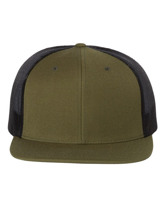 Seven's Barbershop Leather Patch Hat - Richardson 511 Loden/Black