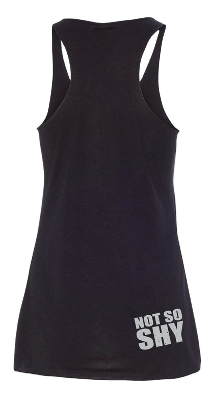 Two Shy Ladies Racerback Tank- Bella 8430 Black