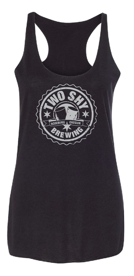 Two Shy Ladies Racerback Tank- Bella 8430 Black