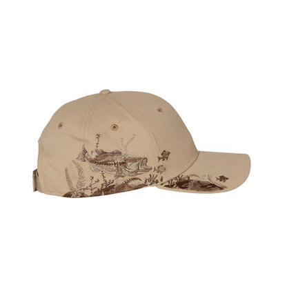 Looking Glass Brewery Wildlife Embroidered Hat - Dri Duck 3259 Khaki