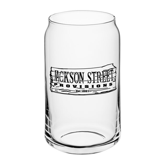 Jackson Street Provisions Printed Beer Can Glasses