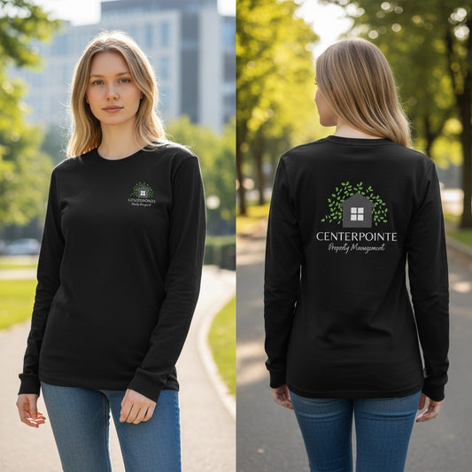 CPM Women's Long Sleeve Shirt - Bella Canvas 6500 Black