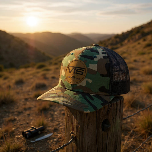 Valley Tel Leather 40yr Patch Hat - Richardson 112 Camo/Black