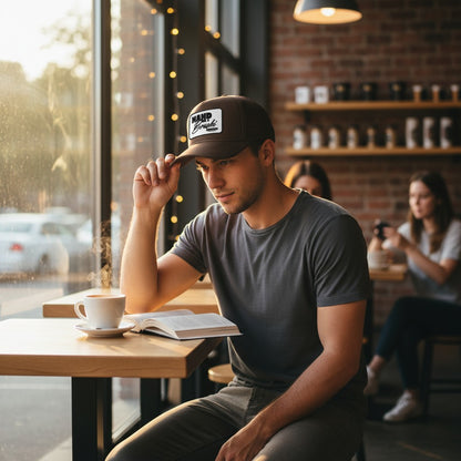 Bru Coffee Hand Me a Bruski Embroidered Patch Hat - Otto 39-165