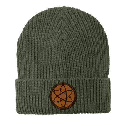 The Atom Engraved and Embroidered Patch Watch Beanie - c908 Watch Beanie